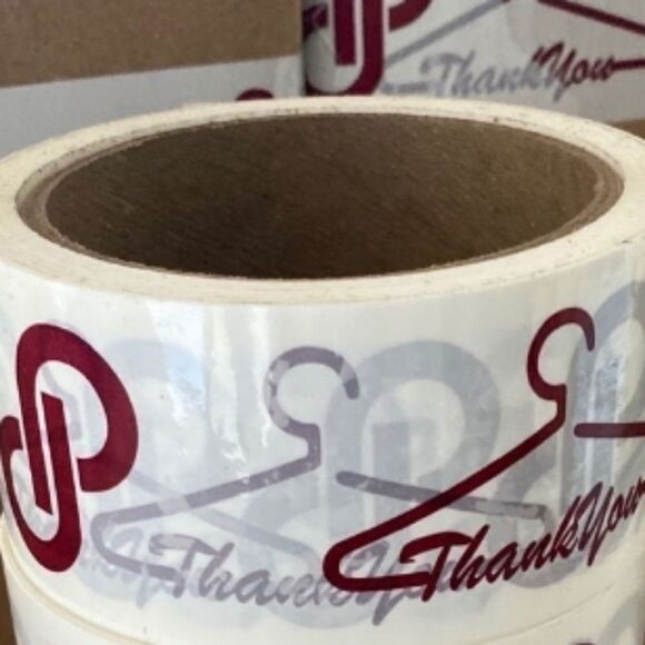 Posh Swag Thank-You Shipping Packaging Tape 1 roll P Hanger Merch Love Sale Sell - Picture 1 of 15
